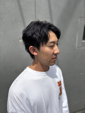 ヴィサージュ(VISAGE) メンズ センターパート シャドウパーマ
