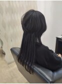 黒髪クラゲヘアー