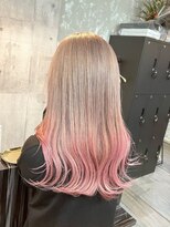 シャンプーボーイ 佐賀(SHAMPOO BOY) シルバーピンク (ブリーチ/シルバー/ピンク/ツートーン)