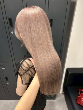 ベレーザ 渋谷(BELEZA) 15911ブリーチ＆ダブルカラーナチュラルブラウンパールベージュ