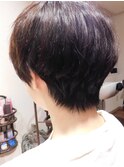 クセ毛をキレイに生かしたショート♪