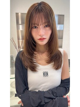 ノイ 銀座(noi) 韓国ヘア／ミディアム/レイヤーカット／前髪カット