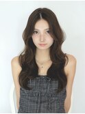 レイヤーカット　ウェーブ巻き　韓国　平井
