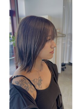 アン(un) 切りっぱなし/グレーパール