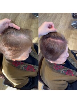 シンズ 仏生山店(SHIN'S) 根本カラーだけで白髪ぼかし