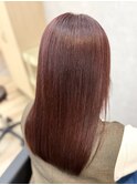 ワインレッド×髪質改善トリートメント〇平塚