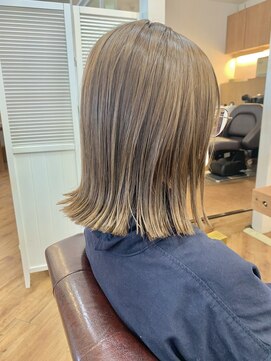 シールドヘアー 沖縄 新都心(C'LD Hair) 那覇美容室/おもろまち美容室/ボブ/ブリーチ/ミルクティー