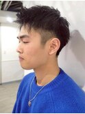 刈り上げ ツーブロック メンズショート ビジネスヘア 眉カット
