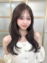 アイドットプラス 新宿(i.+SHINJUKU)&nbsp;【白神】ロングレイヤー暗めココアブラウン髪質改善カラー