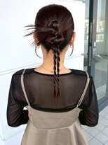 セプト 天神大名(SEPT.)&nbsp;カチモリ ヘアセット 編み下ろし アップスタイル 結婚式