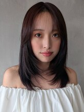 オーストヘアー リュウール(Aust hair Lueur) トレンドレイヤーとくすみピンクブラウンカラー