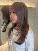 原宿ミルクティーグレージュ×エンドカラーのハイレイヤー＊