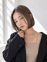 ヤード(YARD) 大人可愛い切りっぱなしボブ×透明感ベージュ