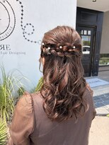 ヘアーデザイニングアリュール(Hair Desining ALLUЯE)&nbsp;ハーフアップヘアセット