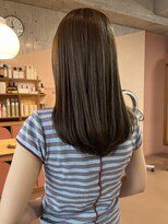 マルソー&nbsp;岡山ミディアム透明感カラー髪質改善アッシュカラーベージュボブ
