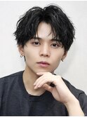 緩めツイスパで朝を楽に◎ツイストスパイラル センターパート