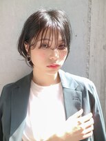 ダヴィン 中目黒(DaVin)&nbsp;【DaVin中目黒】大人かわいい毛先パーマ☆黒髪前下がりショート