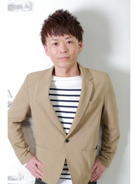 アークスヘアー 刈り上げツーブロックビジネスアップバング