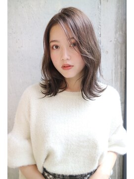 ダヴィン 中目黒(DaVin) 【DaVin中目黒】切りっぱなしウェーブ　くすみカラー