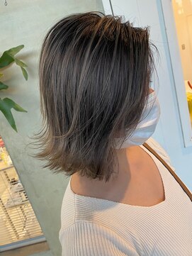 ナイーブヘアデザイン(NAiVE HAIR DESIGN) 【NAiVE hair】外ハネBOB×グレージュグラデーション★
