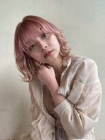 デコ(DECO) 《RYUSEI》ハイトーン外ハネくびれミディ/ダブルカラー髪質改善