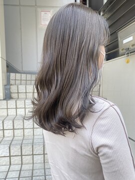 レーベン(LEBEN) 【ブリーチなしで叶う絶妙な透明感】ダブルカラー×グレージュ