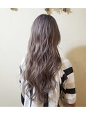 憧れの透明感♪アッシュグレーロング( ´∀`)