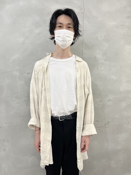 エンドリンク(endlink) センターパートミディアムパーマ