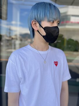 ヘアーデザイナーズサロン エイダ 筑紫野店(hair designers salon A.DA) 水色ショート