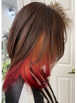 サロンドノア(Salon de NoA)&nbsp;インナーカラー＋レッド