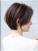 前髪なし大人ショートボブ20代30代40代【AIN.表参道】川原大地