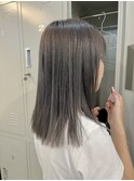 シルバーグレー×ブリーチカラー