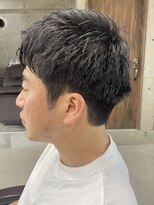 フイ 自由が丘(men's salon Hui)&nbsp;メンズ/アップバング/ツーブロックマッシュ/束感ショート波巻き