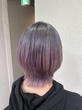 アジールヘア 所沢プロペ通り店(agir hair) ウルフレイヤーショートスタイルパープルラベンダー所沢