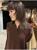 【大久保】顔まわりレイヤー、ブラウンカラー