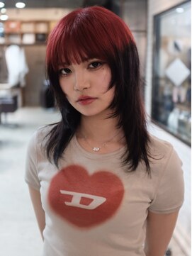 ドゥーア 代官山(Door) #ルーツカラー#レイヤーカット#シャギーカット#ブリーチ