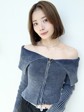 エミュ 表参道 青山(emu) 【emu 表参道 畔上 尚也】20代 外ハネボブ/切りっぱなしボブ