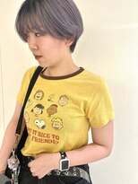 マイル 渋谷(mile)&nbsp;【SATSUKI】耳かけショートボブ / 根元デザインラベンダーカラー