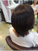 大人可愛い30代40代50代♪髪質改善小顔ウルフレイヤー【王子】