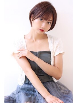 オーロ 宝塚店(ORO) 20代30代40代50代ボブルフネビージュ小顔ワンレンショート