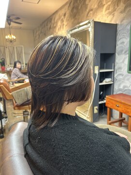 アディクション(ADDICTION) ハイライトウルフボブ