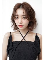 ドットハリス(.Hallis)&nbsp;大人可愛いレイヤーボブ/2wayバング/アッシュベージュ