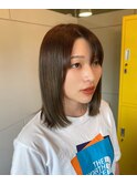 ミディアム×グレージュ
