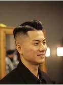 クラシック七三×スキンフェードスタイル大人ビジネスモテ髪