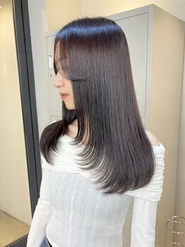 フラム 渋谷(flamme)の写真/極上のレイヤーカットで魅力倍増！安心のプロ技術◎[ブリーチ/ダブルカラー/ケアブリーチ/学割/レイヤー]