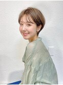 前髪長め大人小顔ショート30代40代50代 藤沢