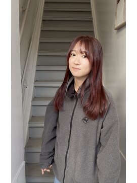 ピンクレッドカラー