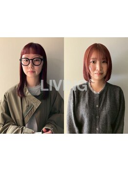 お洒落感が上がる程よい抜け感-透けるようなツヤのハイトーンカラーで印象的なヘアに*[津田沼駅]