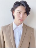 メンズカット*ビジネスマン*アップバング*七三*黒髪*ヘッドスパ