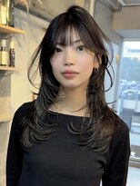 フォート(FORT)&nbsp;ダークブラウン/ハッシュカット/シャギーカット/顔周りカット